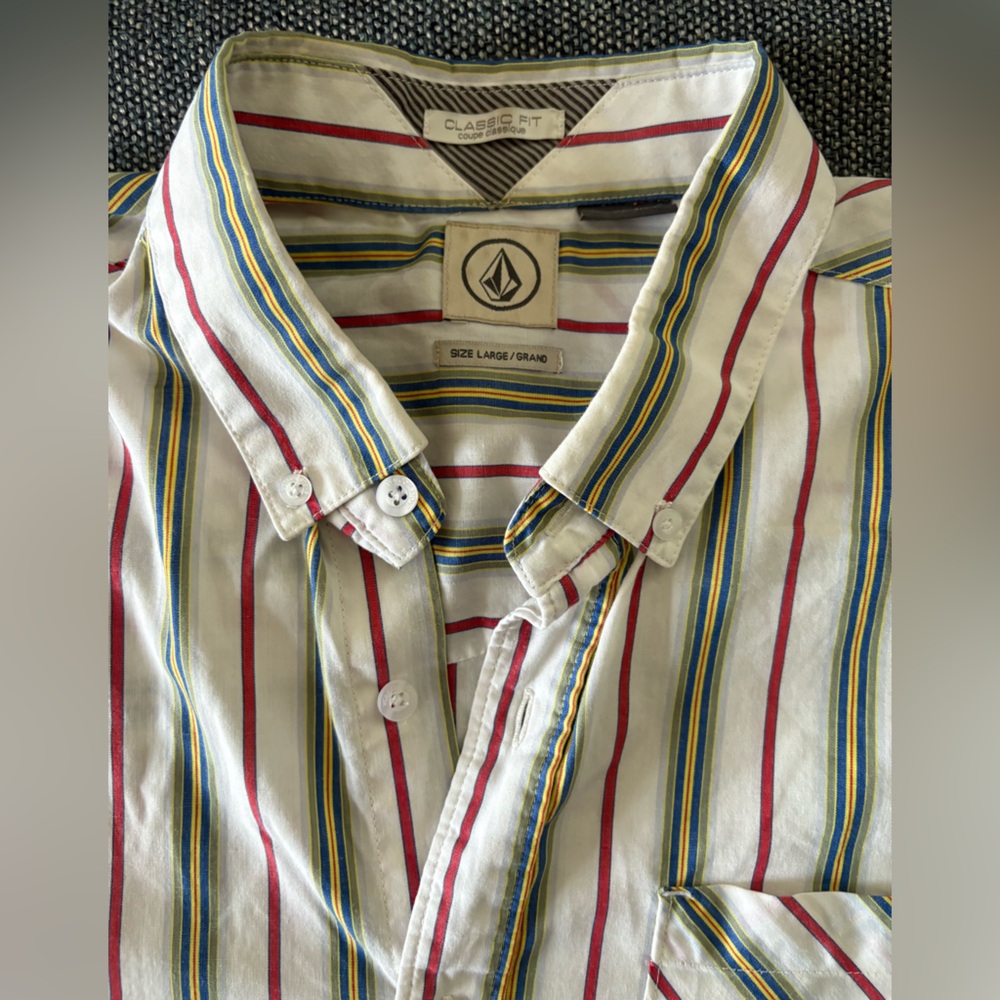 Volcom Multicolor Striped Shirt